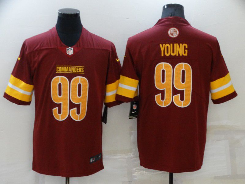 Men Washington Redskins 99 Young Red 2022 Nike Limited Vapor Untouchable NFL Jersey